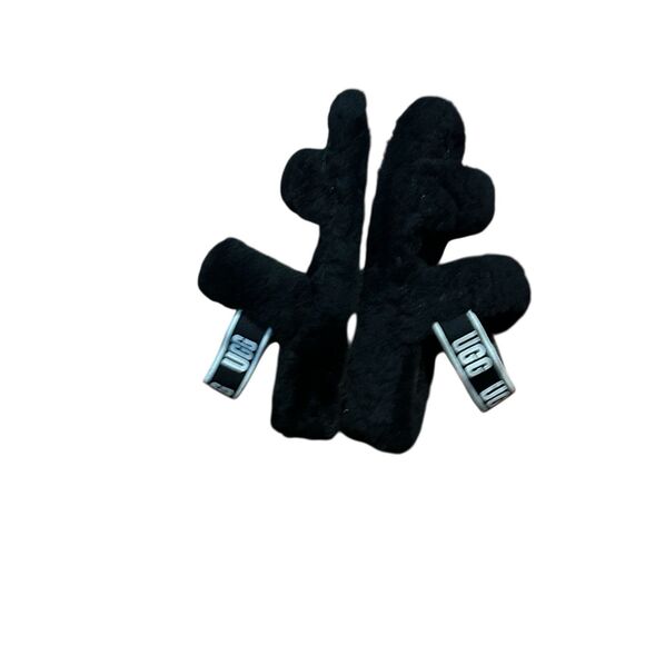 VERY NICE UGG Fluff Oh Yeah Slide black Sheepskin Slipper Shoes Women's Size 9 G - Picture 8 of 10